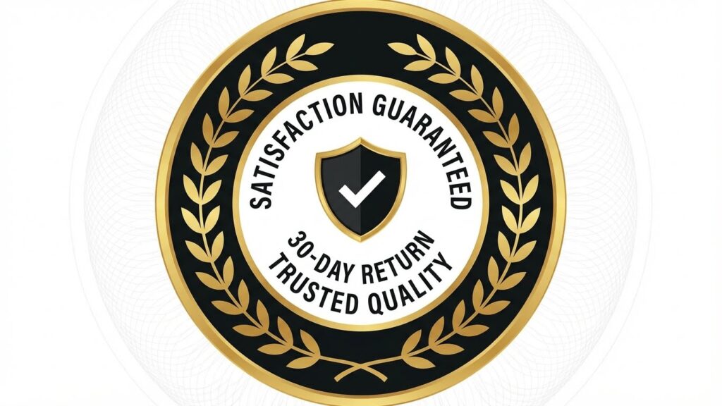 Official guarantee badge featuring '18-Hole Guarantee' promise for golf-specific joint health supplement with money-back assurance