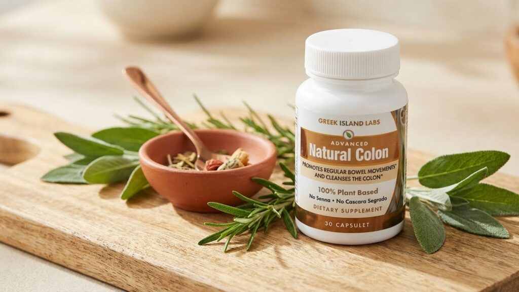 Close-up of fresh ginger root and warming spices used in Natural Colon digestive supplement, showcasing organic ingredients for winter travel wellness